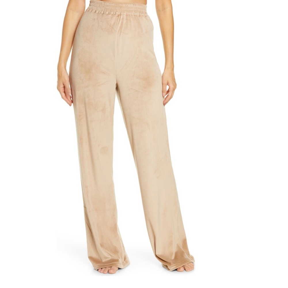 SKIMS - Velour Wide Leg Pant - Honey